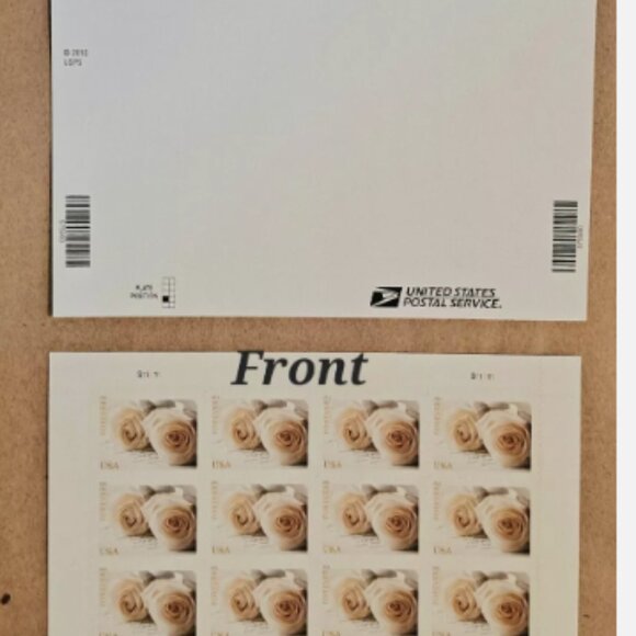USPS Forever Stamps WEDDING WHITE ROSES 50 Sheet of 1000 stamps 2011 - Picture 5 of 5